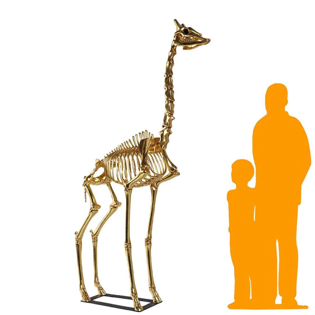 Large Giraffe Skeleton Statue