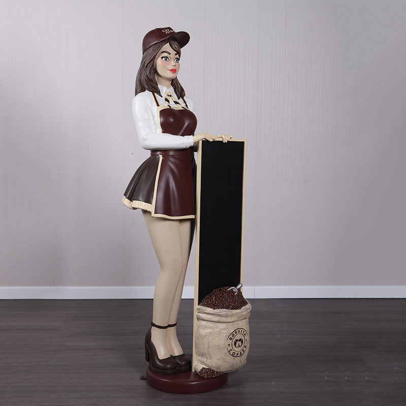 Anime Barista Menu Board Statue