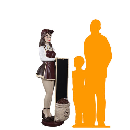 Anime Barista Menu Board Statue