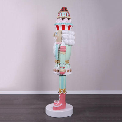 Pastel Cupcake Nutcracker Christmas Statue - LM Treasures Prop Rentals 