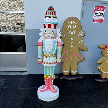 Pastel Cupcake Nutcracker Christmas Statue S0209-220026-H