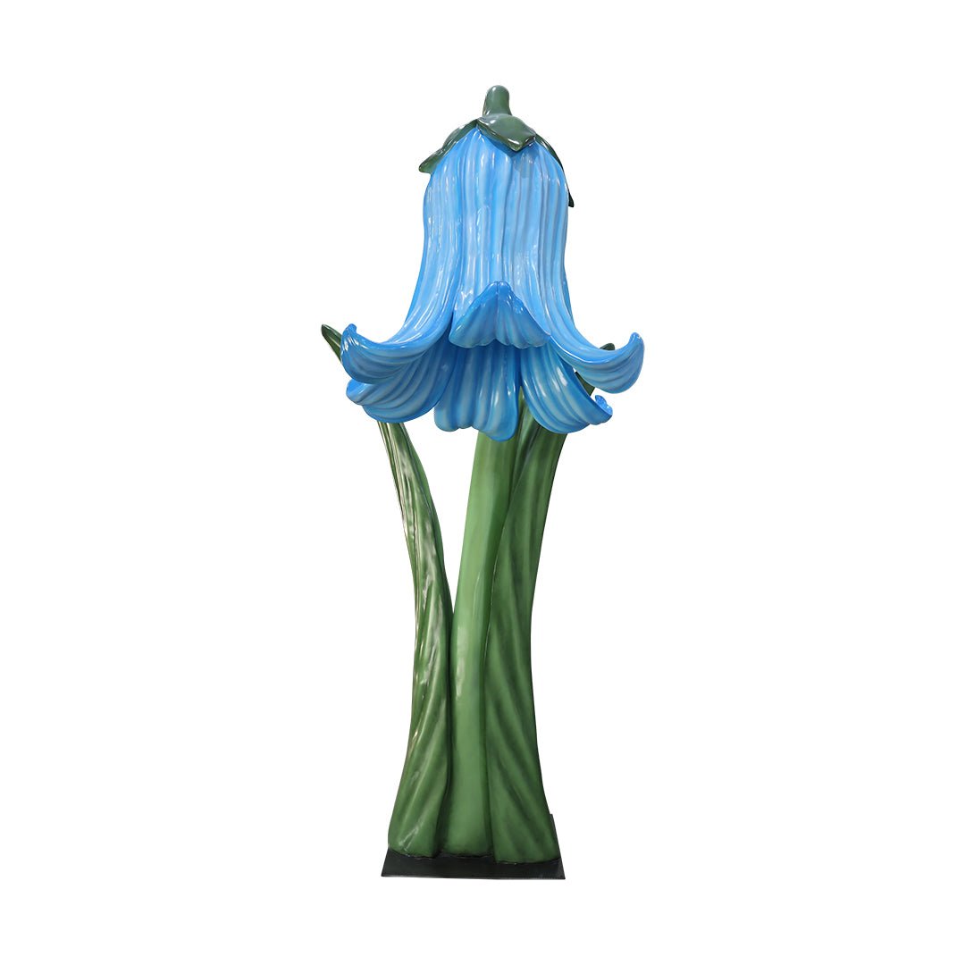 Giant Blue Flower Statue