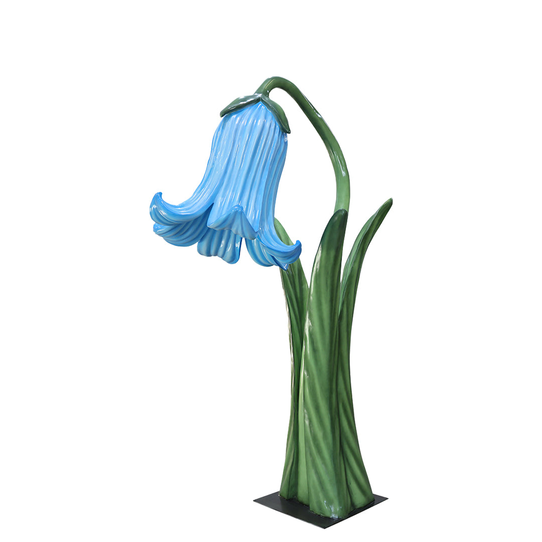 Giant Blue Flower Statue