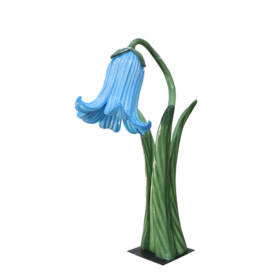Giant Blue Flower Statue
