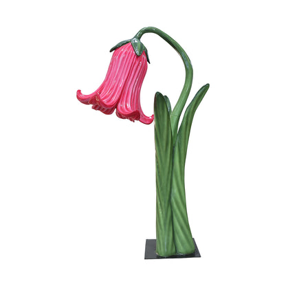 Giant Pink Flower Statue