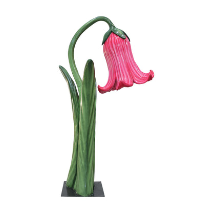 Giant Pink Flower Statue