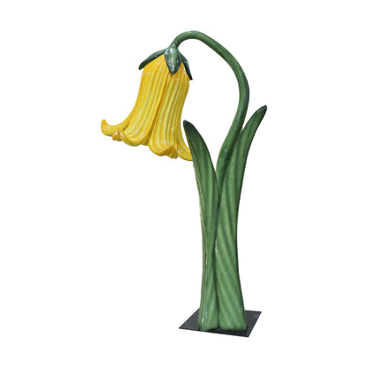 Giant Yellow Flower Statue