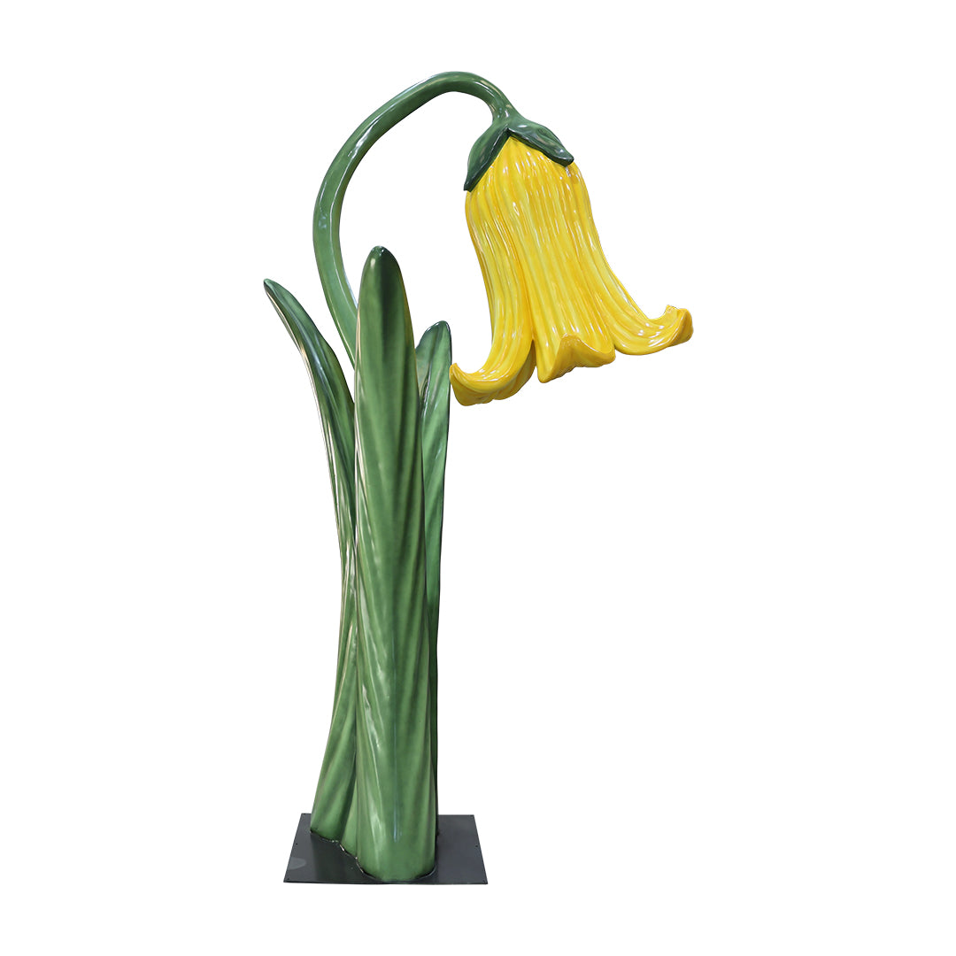 Giant Yellow Flower Statue