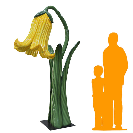 Giant Yellow Flower Statue