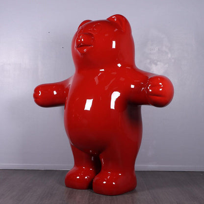 Jumbo Red Gummy Bear Statue - LM Treasures Prop Rentals 