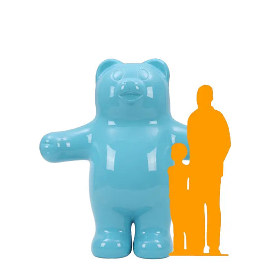 Jumbo Light Blue Gummy Bear Statue R0283LB-220126-H