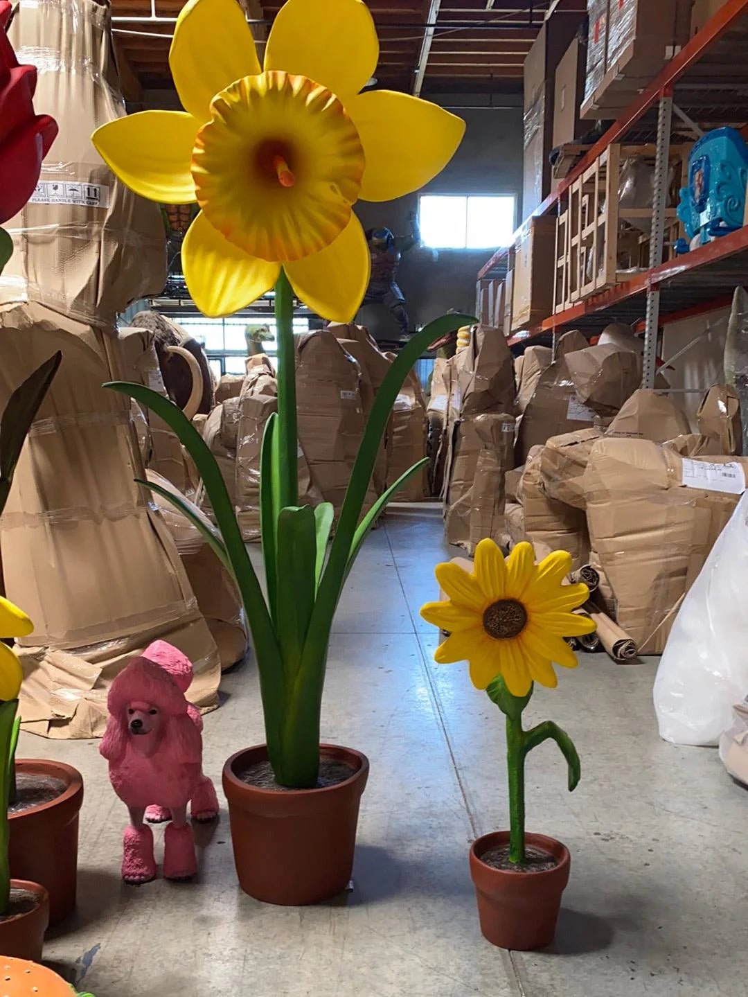 Small Yellow Sunflower Statue