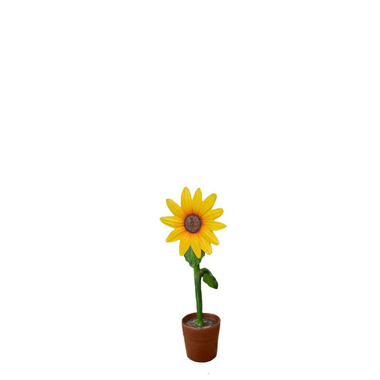 Small Yellow Sunflower Statue - LM Treasures Prop Rentals 