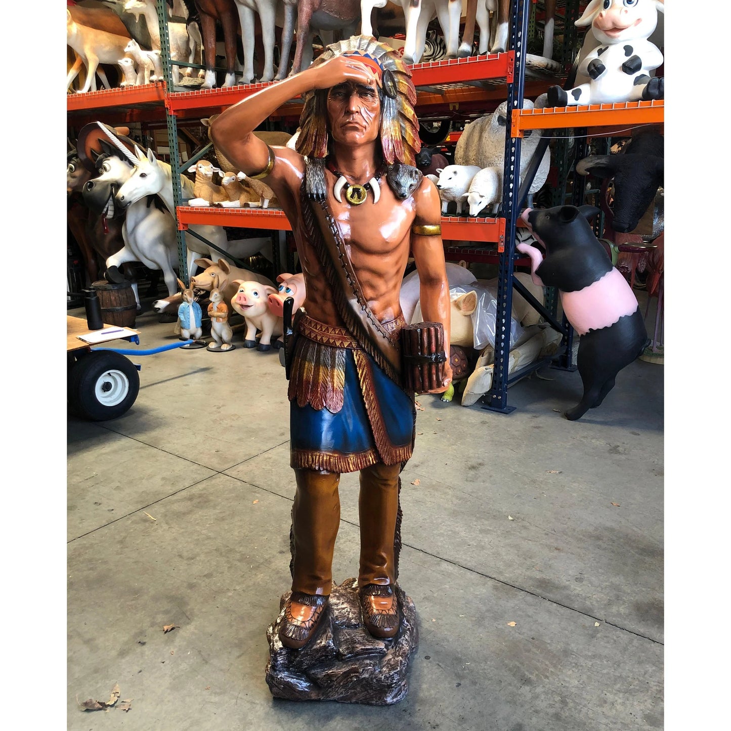 Tobacco Indian Cigar Store Life Size Statue