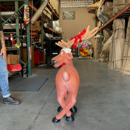 Tangled Standing Funny Reindeer Statue S0175-2214-A