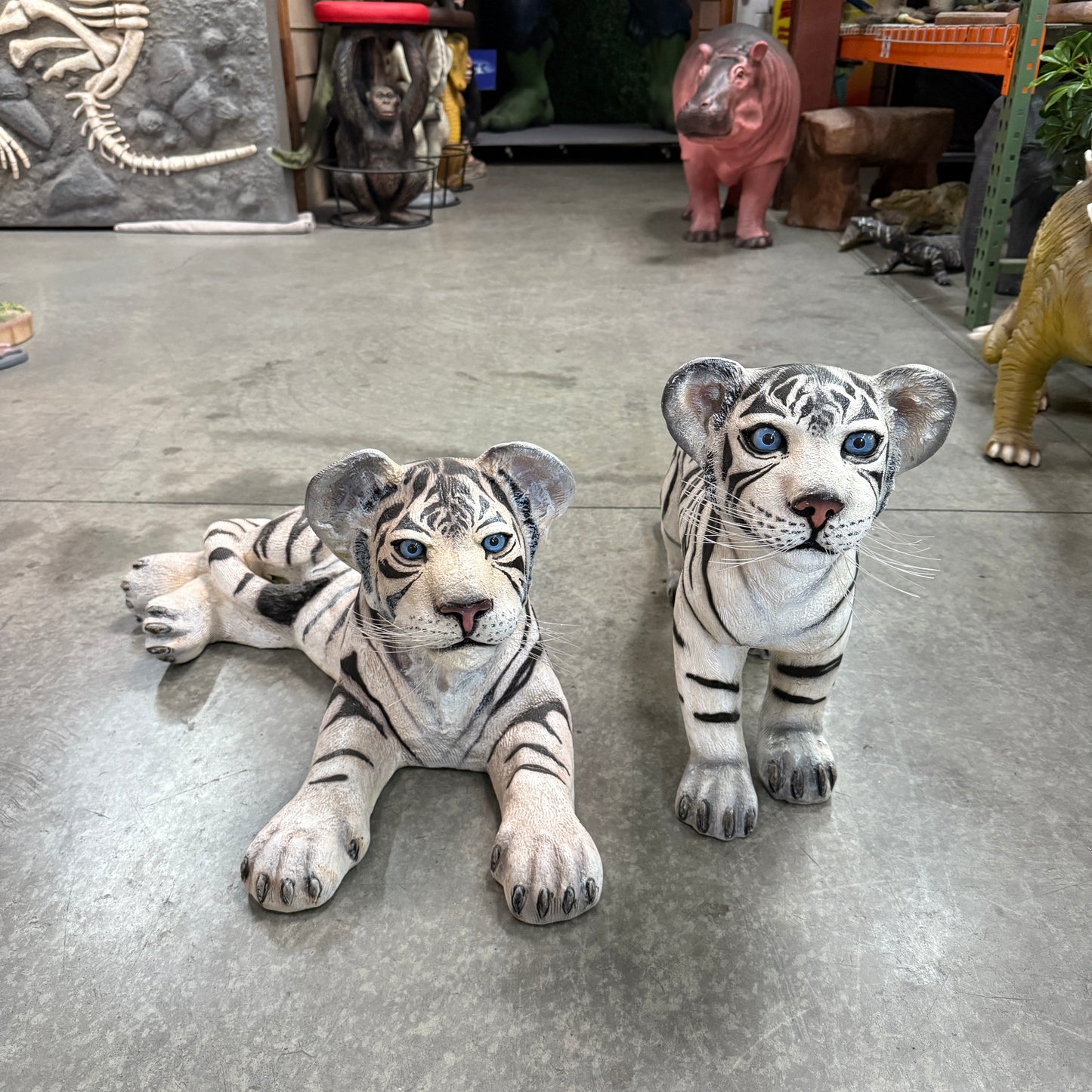 Siberian Tiger Cub Standing Statue