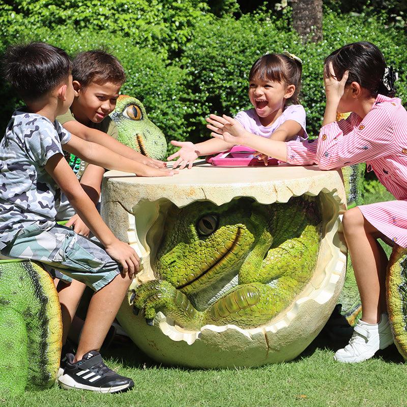 Child's Dinosaur Table Statue - LM Treasures Prop Rentals 