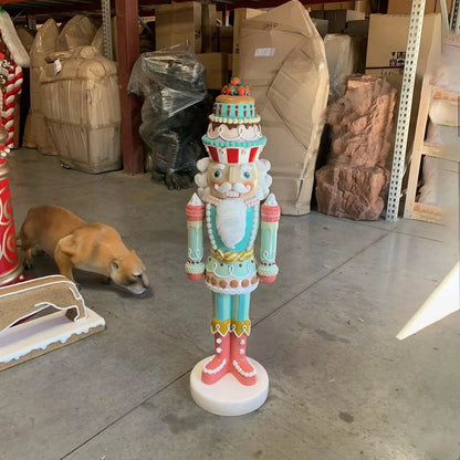 Small Pastel Cupcake Nutcracker Christmas Statue S0209S-230042-H