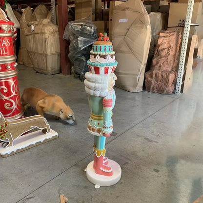 Small Pastel Cupcake Nutcracker Christmas Statue S0209S-230042-H