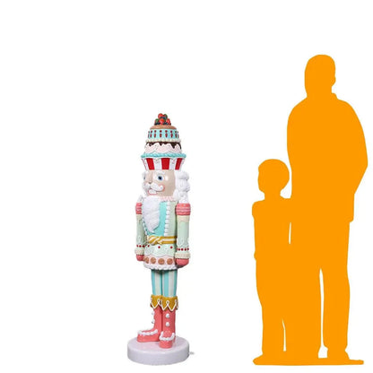 Small Pastel Cupcake Nutcracker Christmas Statue S0209S-230042-H