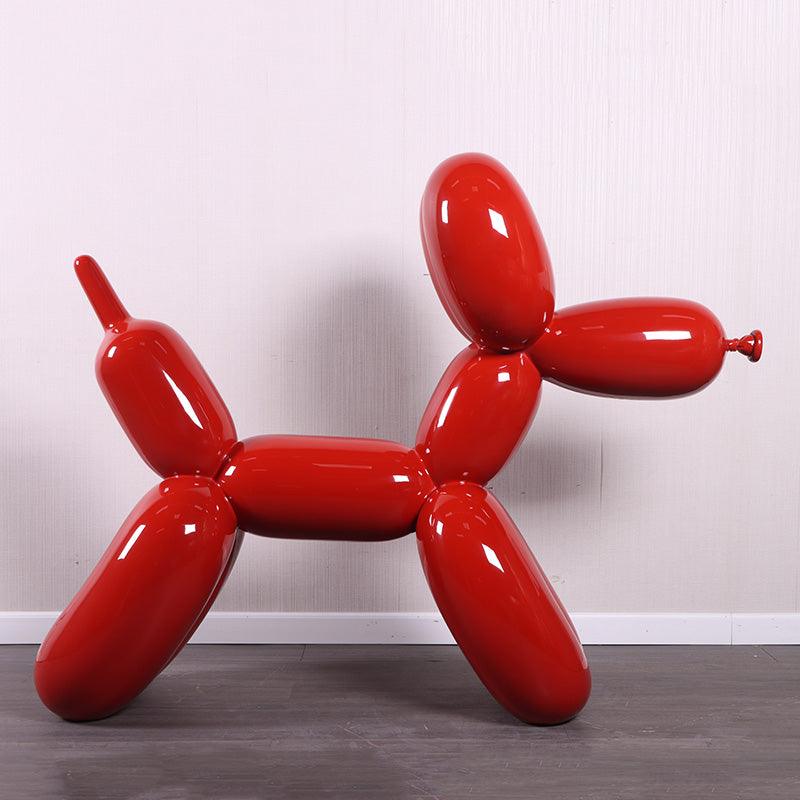Red Balloon Dog Statue - LM Treasures Prop Rentals 