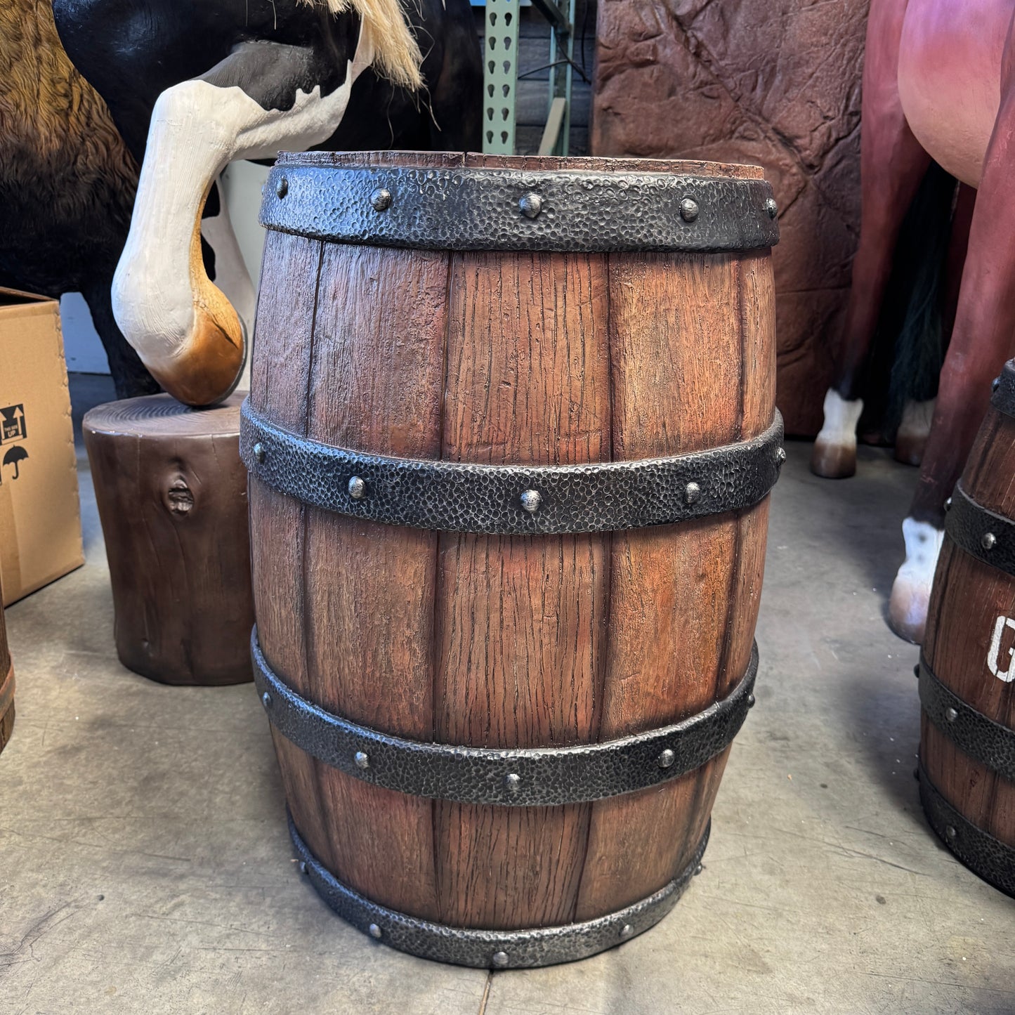 Large Barrel Statue