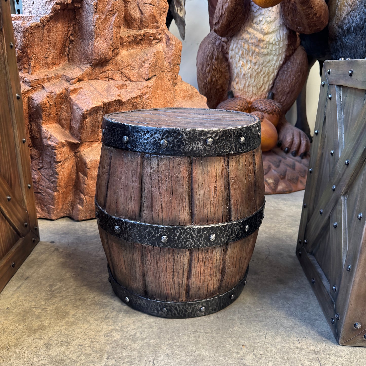 Small Barrel Statue