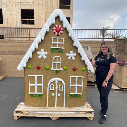 Gingerbread Cookie House Statue