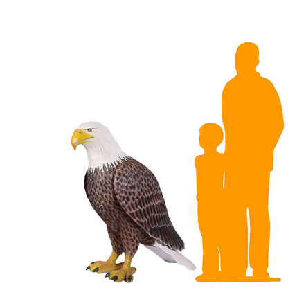 Standing American Bald Eagle Statue - LM Treasures Prop Rentals 