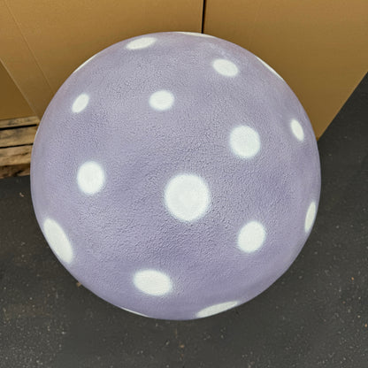 Large Purple Round Mushroom Statue