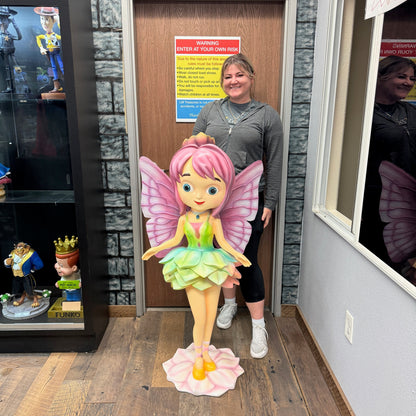 Rainbow Fairy Girl Statue