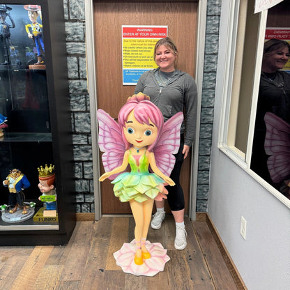 Rainbow Fairy Girl Statue