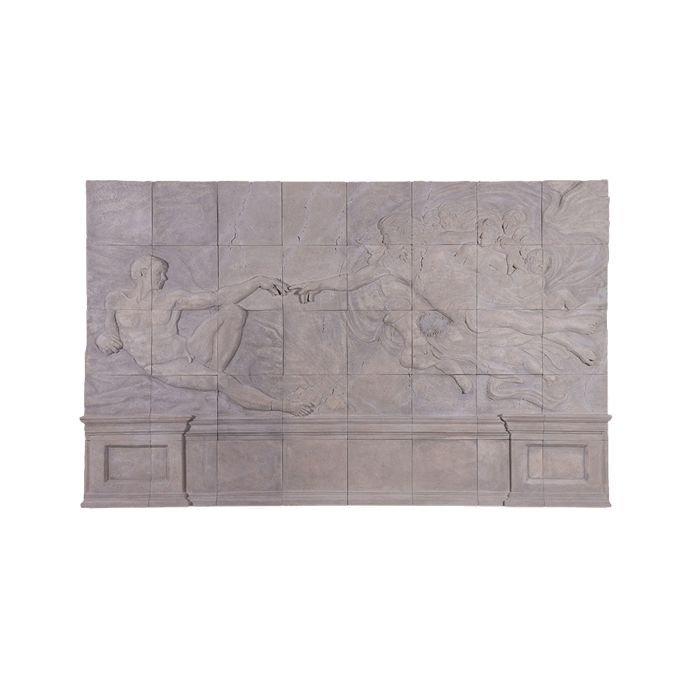 Stone Wall Decor The Creation of Adam Statue