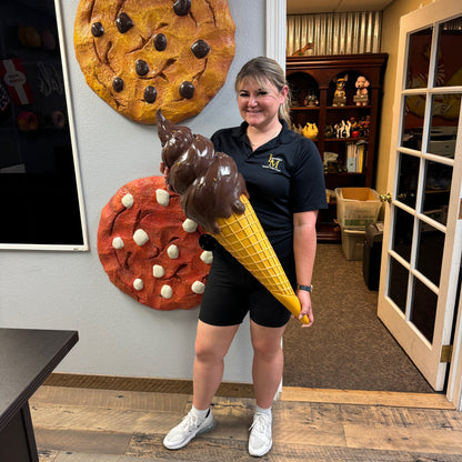 Hanging Chocolate Dipped Ice Cream Twist Statue