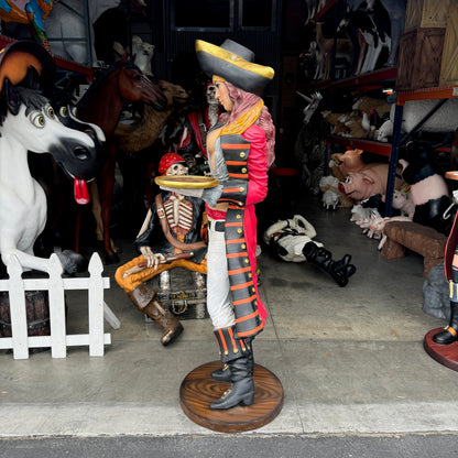 Lady Pirate Butler Life Size Statue