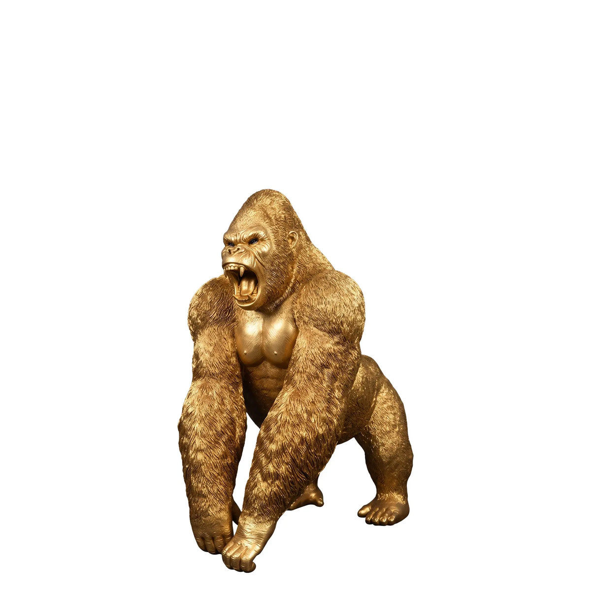Gold Gorilla King Statue A0020G-240118-H