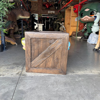 Child's Velociraptor Crate Table Statue