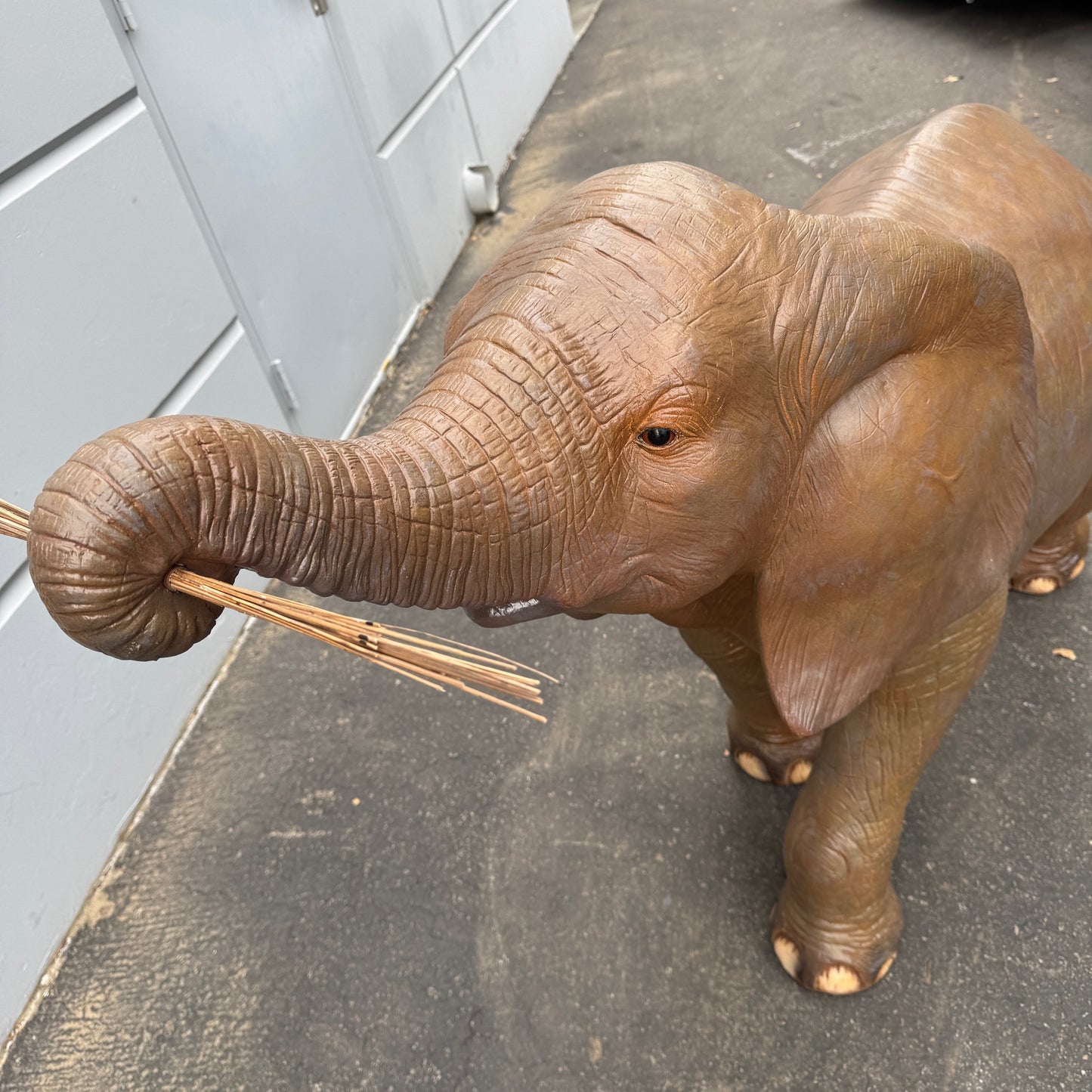 Walking Baby Elephant Statue