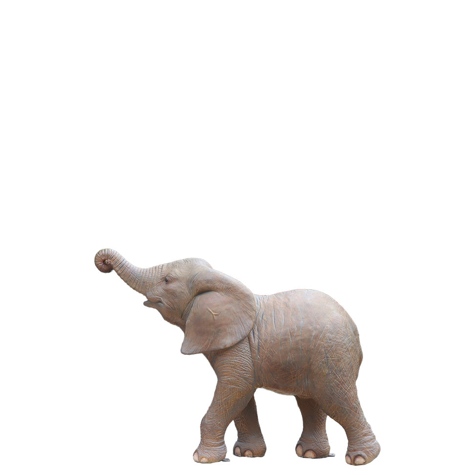 Walking Baby Elephant Statue