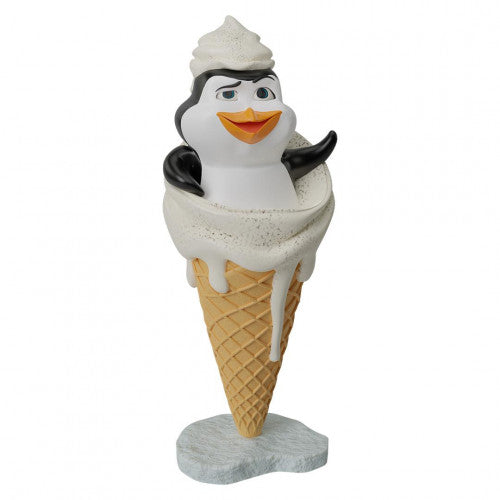 Comic Penguin In Ice Cream Statue