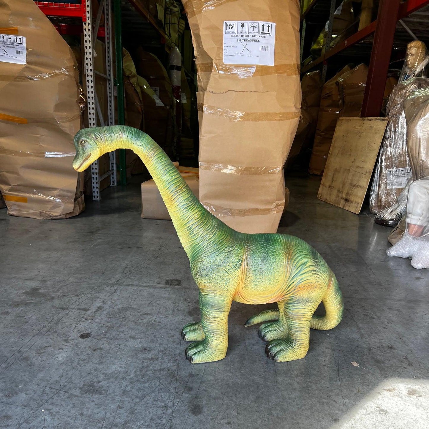 Small Brachiosaurus Baby Dinosaur Statue