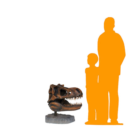 Large T-Rex Skull Statue