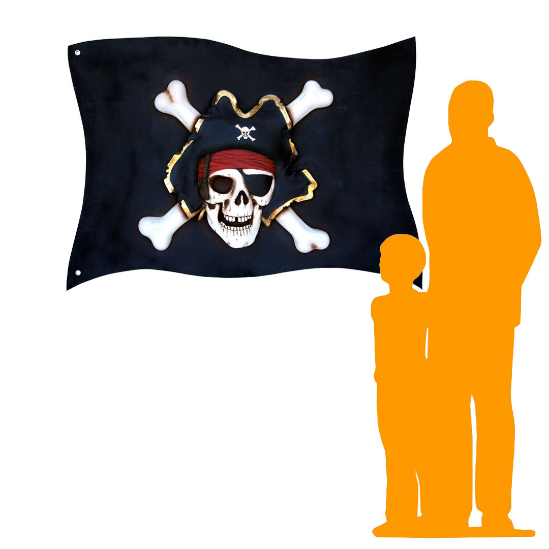 Pirate Flag Over Sized Statue