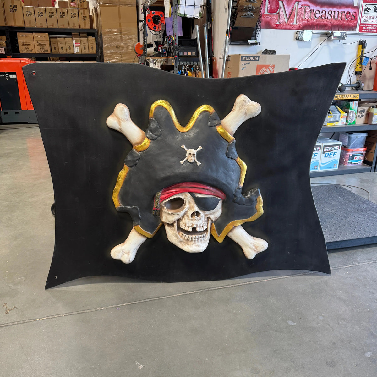 Pirate Flag Over Sized Statue LS223-2491-A