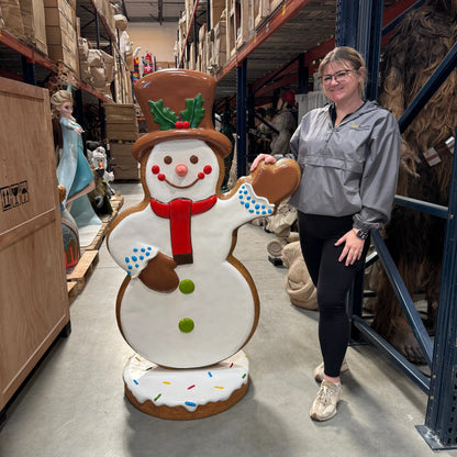 Gingerbread Snowman Statue S0037-250012-H