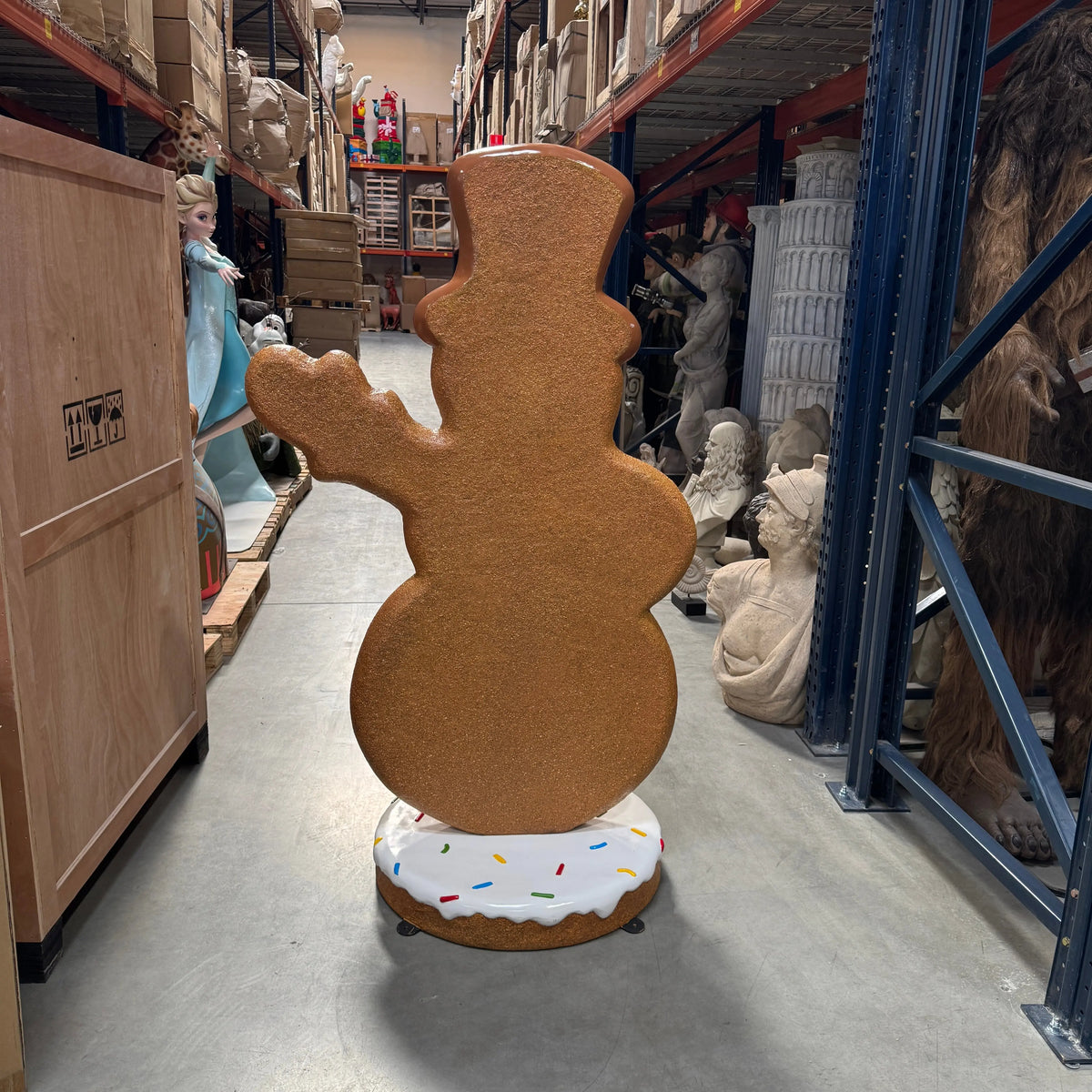 Gingerbread Snowman Statue S0037-250012-H