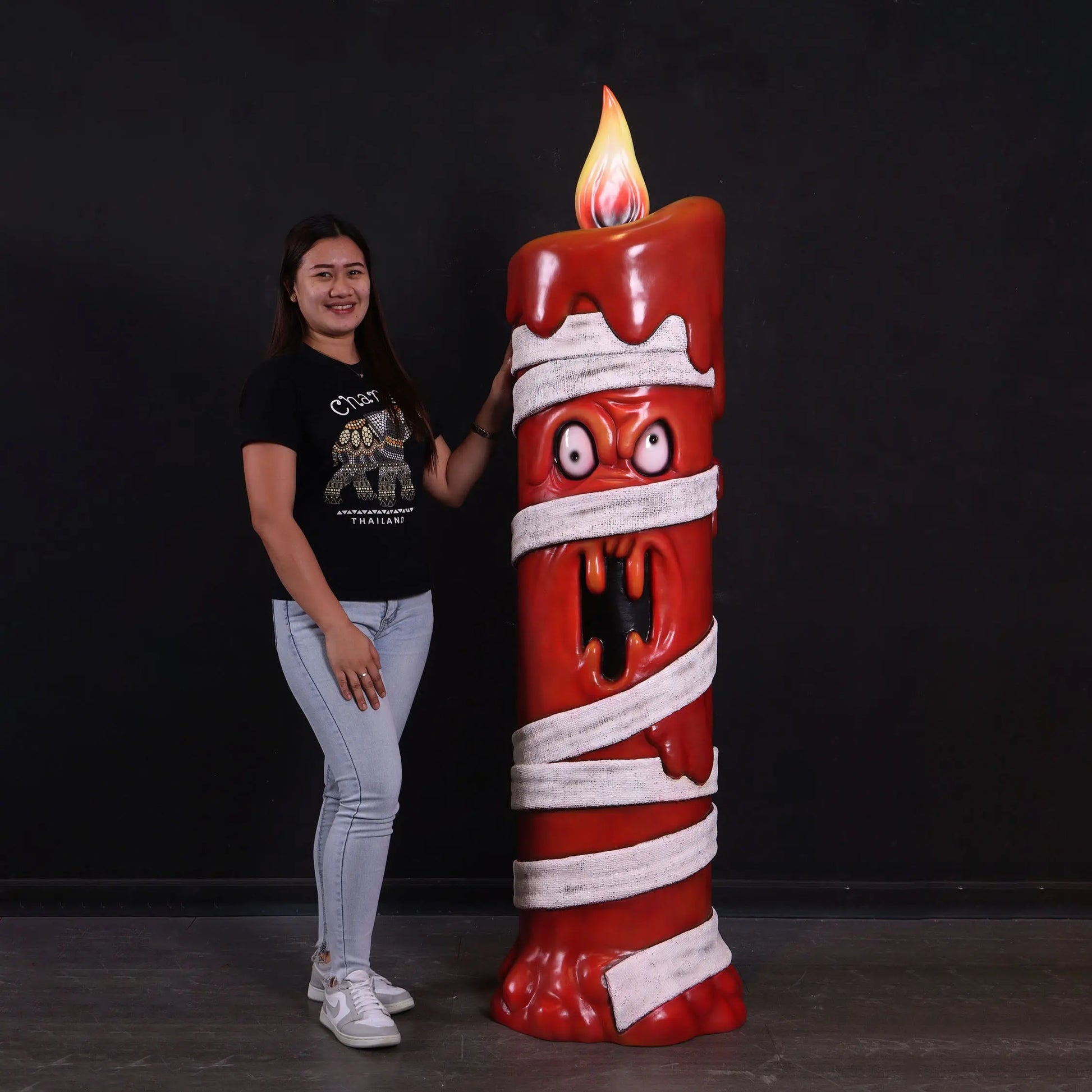 Mummy Candle Life Size Statue S0333-250019-H