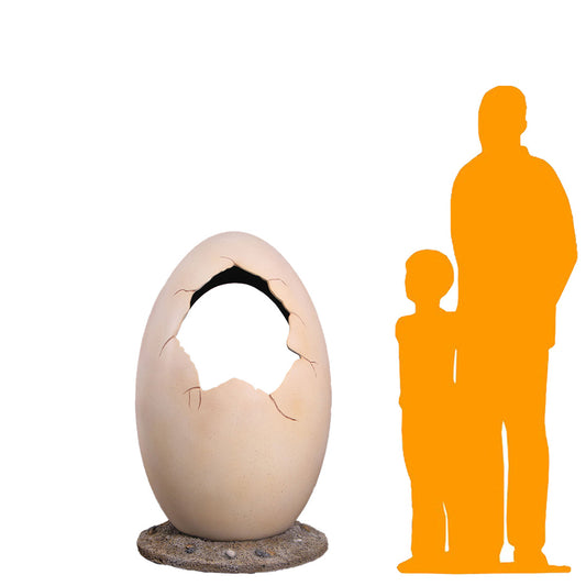 Small Dinosaur Egg Photo Op Statue
