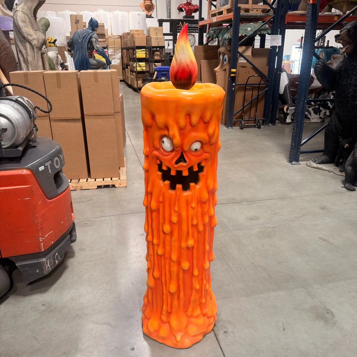 Pumpkin Candle Life Size Statue S0334-250051-H