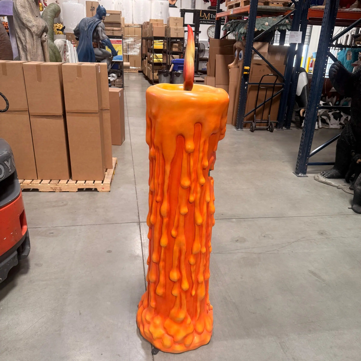 Pumpkin Candle Life Size Statue S0334-250051-H